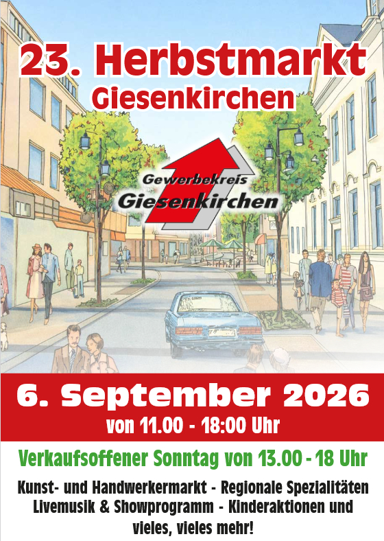 Herbstmarkt 2026 Plakat © Copyright by Gewerbekreis Giesenkirchen